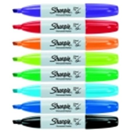 SHARPE MFG CO Sharpie Chisel Tip Water Resistant Permanent Marker; Pack 8 402353